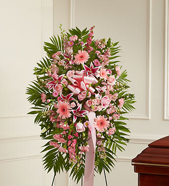 Pink Sympathy Standing Spray