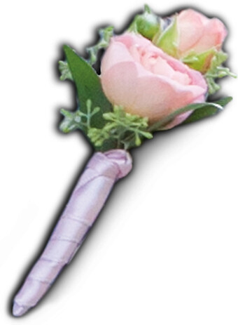 Pink Rose Boutonniere