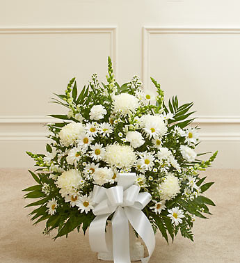 White Sympathy Floor Basket