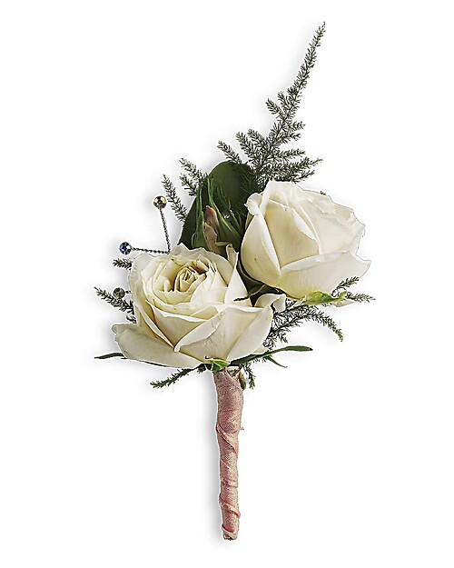 White Rose Boutonniere